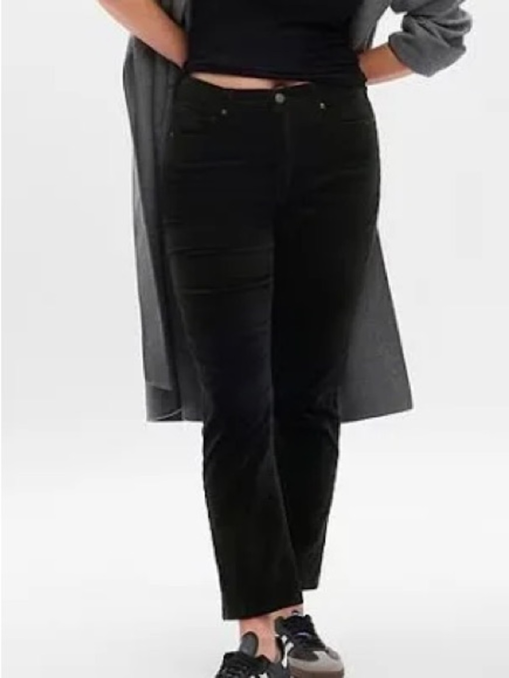 Gap NWT Women’s Vintage Slim High Rise Black Velvet Stretch Jean